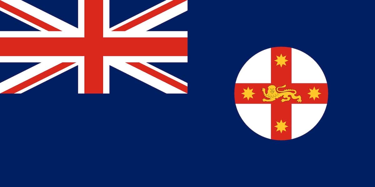 vlajka Austrálie - Nový Jižní Wales
