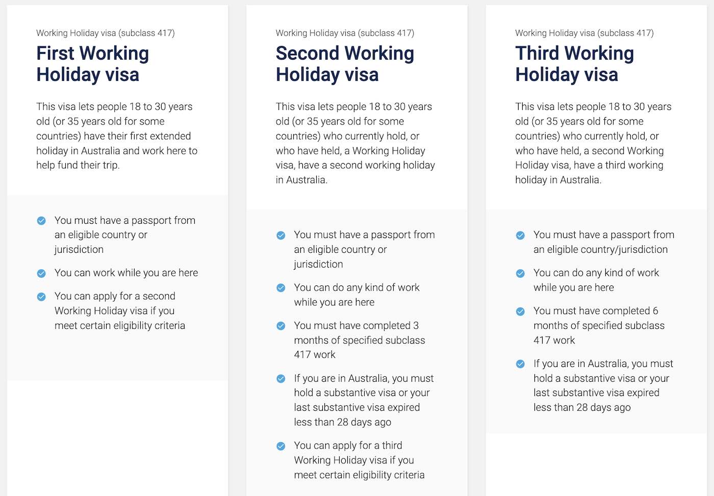 austrálie working holiday víza 617