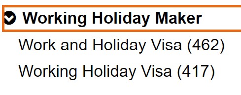 Přihláška o work and holiday víza - nabídka 